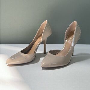 BCBG Paris Nude Pointed Toe Stiletto Heel Pumps